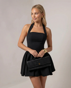 Valetti Giaro | Emma Halter Open-Back Mini Dress