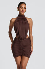 Valetti Giaro | Josephine Draped Back Mini Dress