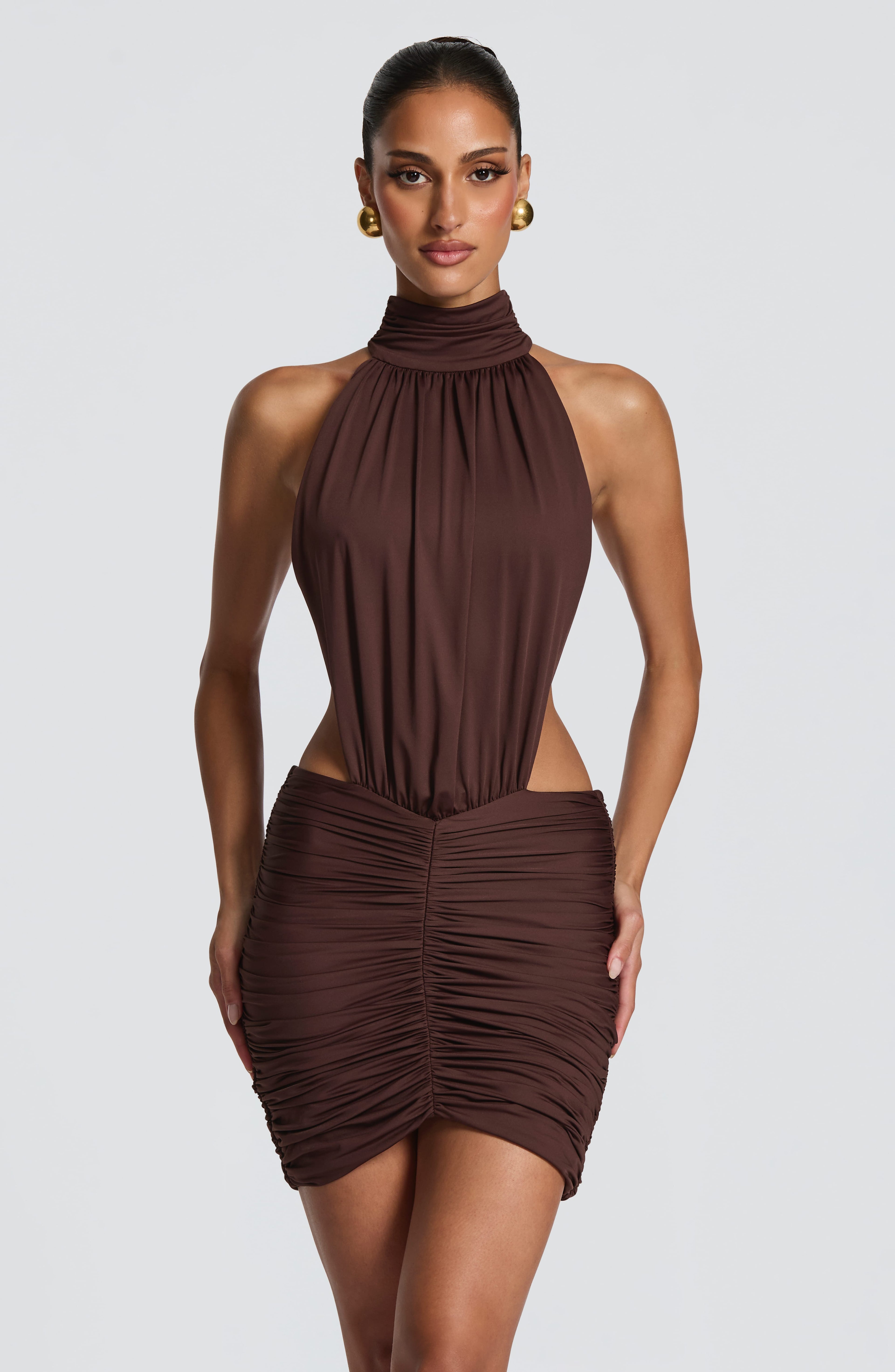 Valetti Giaro | Josephine Draped Back Mini Dress