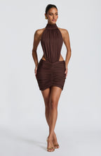Valetti Giaro | Josephine Draped Back Mini Dress