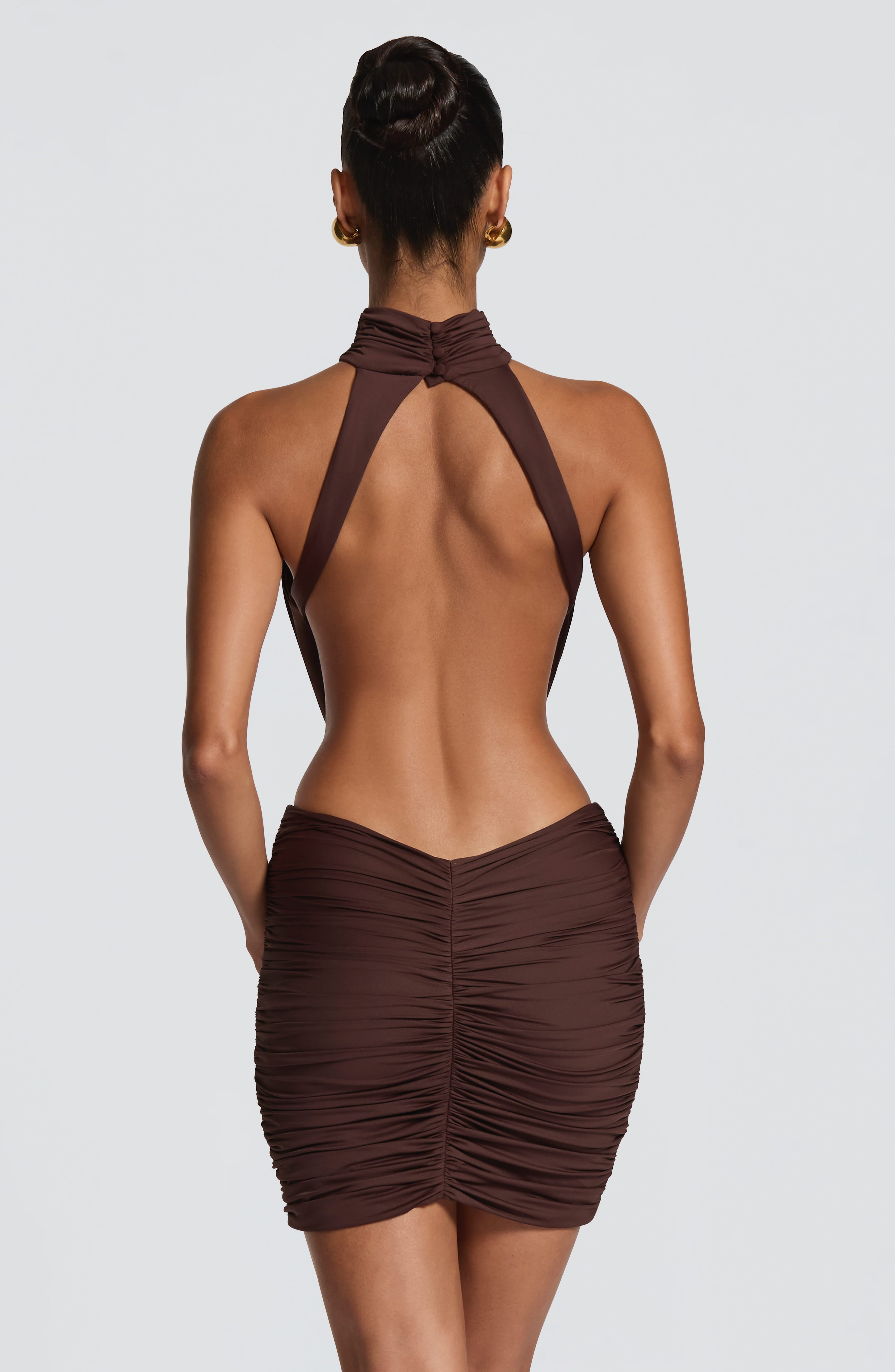 Valetti Giaro | Josephine Draped Back Mini Dress