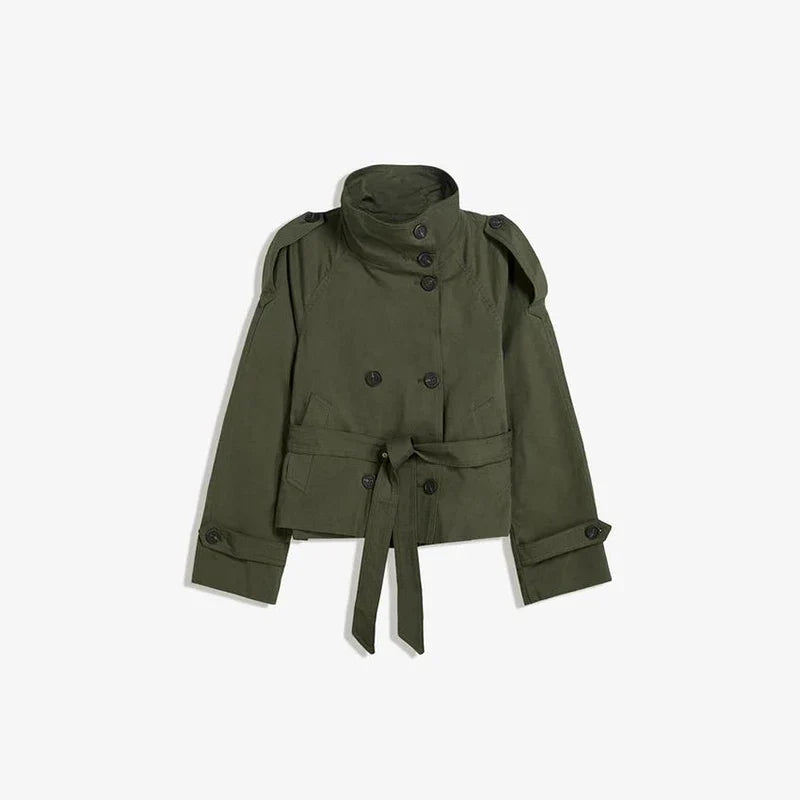 Valetti Giaro | Amara Belted Cape Coat