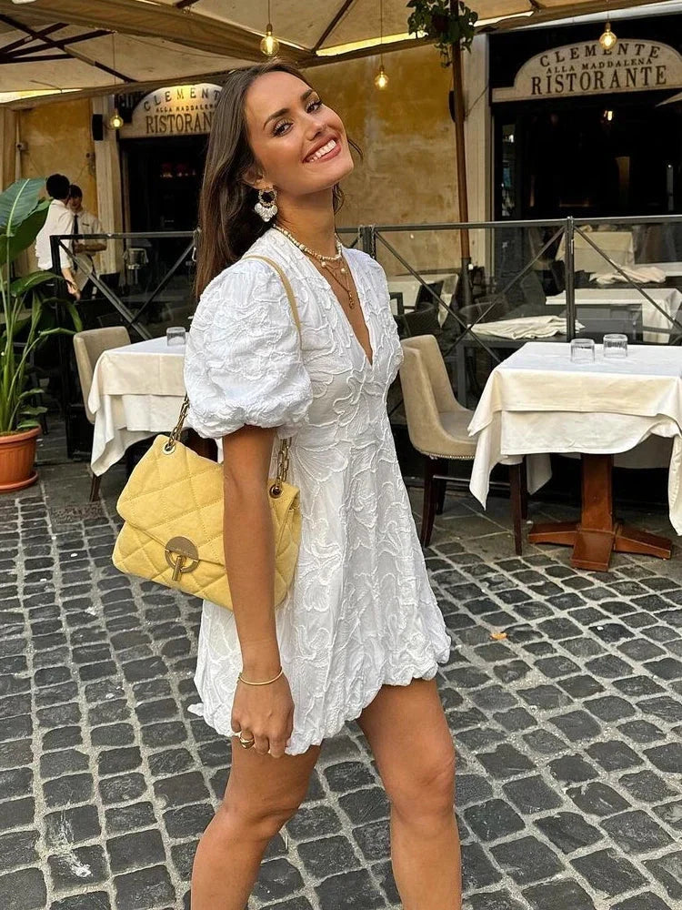 Valetti Giaro | Nola Embroidered Floral Dress