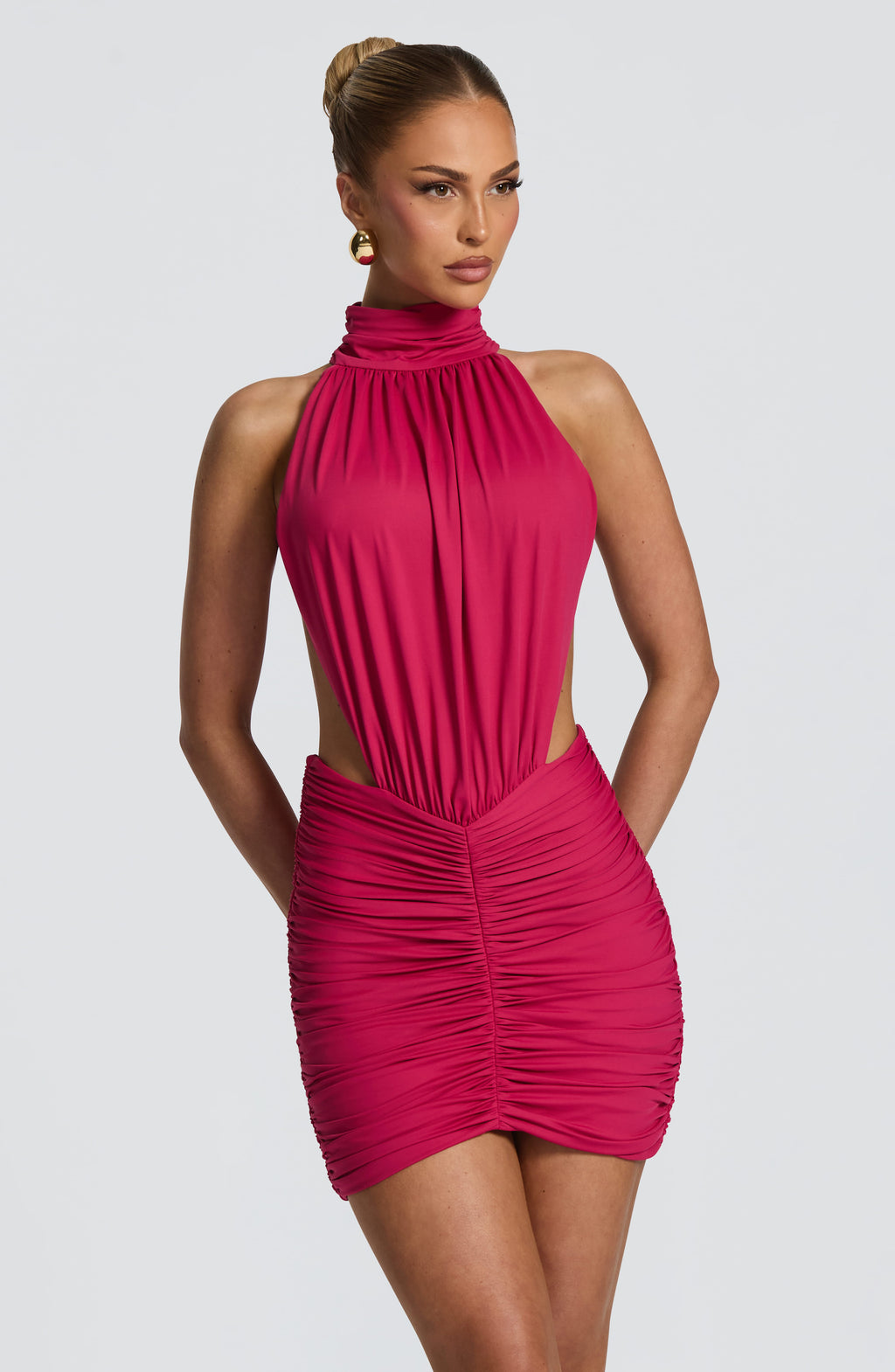 Valetti Giaro | Josephine Draped Back Mini Dress