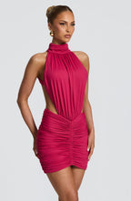 Valetti Giaro | Josephine Draped Back Mini Dress