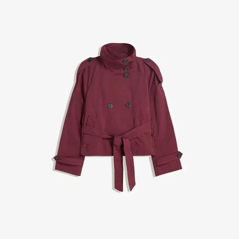Valetti Giaro | Amara Belted Cape Coat