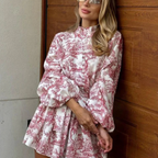 Valetti Giaro | Pleated Puff-Sleeve Summer Dress
