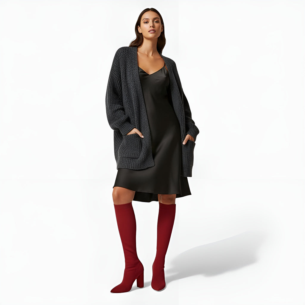 Elara Knee-High Sock Boots