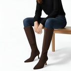 Valentina Thigh-High Suede Boots