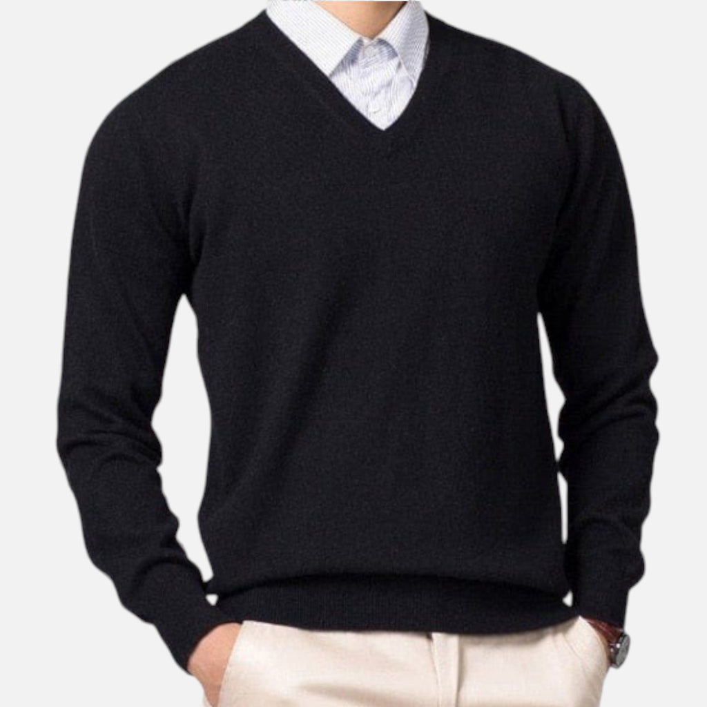 Raffaele Cashmere V-Neck Sweater