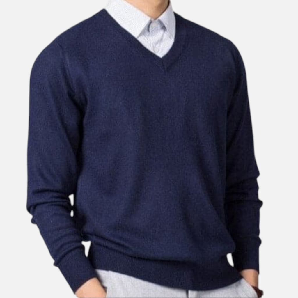 Raffaele Cashmere V-Neck Sweater