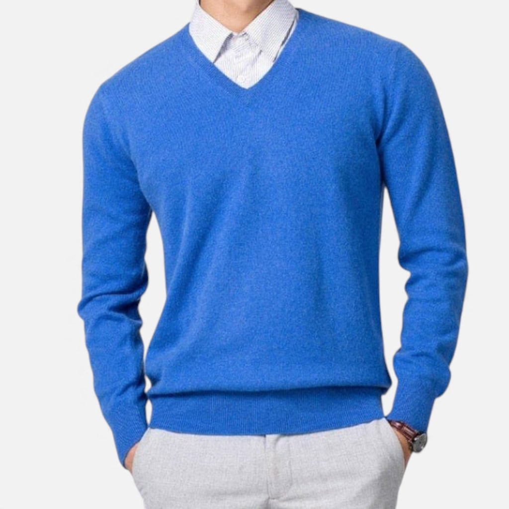Raffaele Cashmere V-Neck Sweater
