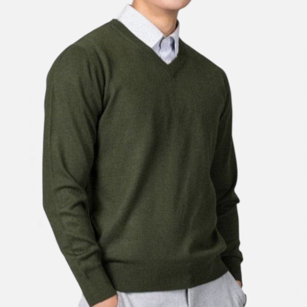 Raffaele Cashmere V-Neck Sweater
