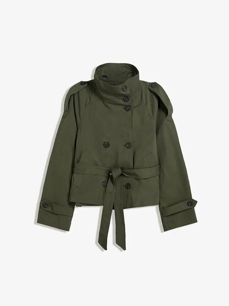 Valetti Giaro | Amara Belted Cape Coat