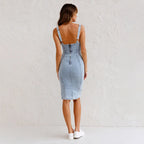 Valetti Giaro | Elena Bodycon Denim Dress