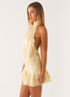 Valetti Giaro | Noor Chiffon Lace-Up Dress