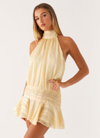 Valetti Giaro | Noor Chiffon Lace-Up Dress
