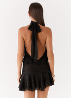 Valetti Giaro | Noor Chiffon Lace-Up Dress