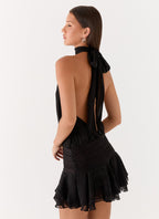 Valetti Giaro | Noor Chiffon Lace-Up Dress