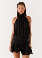 Valetti Giaro | Noor Chiffon Lace-Up Dress