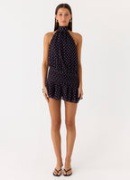 Valetti Giaro | Noor Chiffon Lace-Up Dress