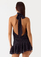 Valetti Giaro | Noor Chiffon Lace-Up Dress