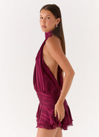 Valetti Giaro | Noor Chiffon Lace-Up Dress