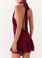 Valetti Giaro | Noor Chiffon Lace-Up Dress
