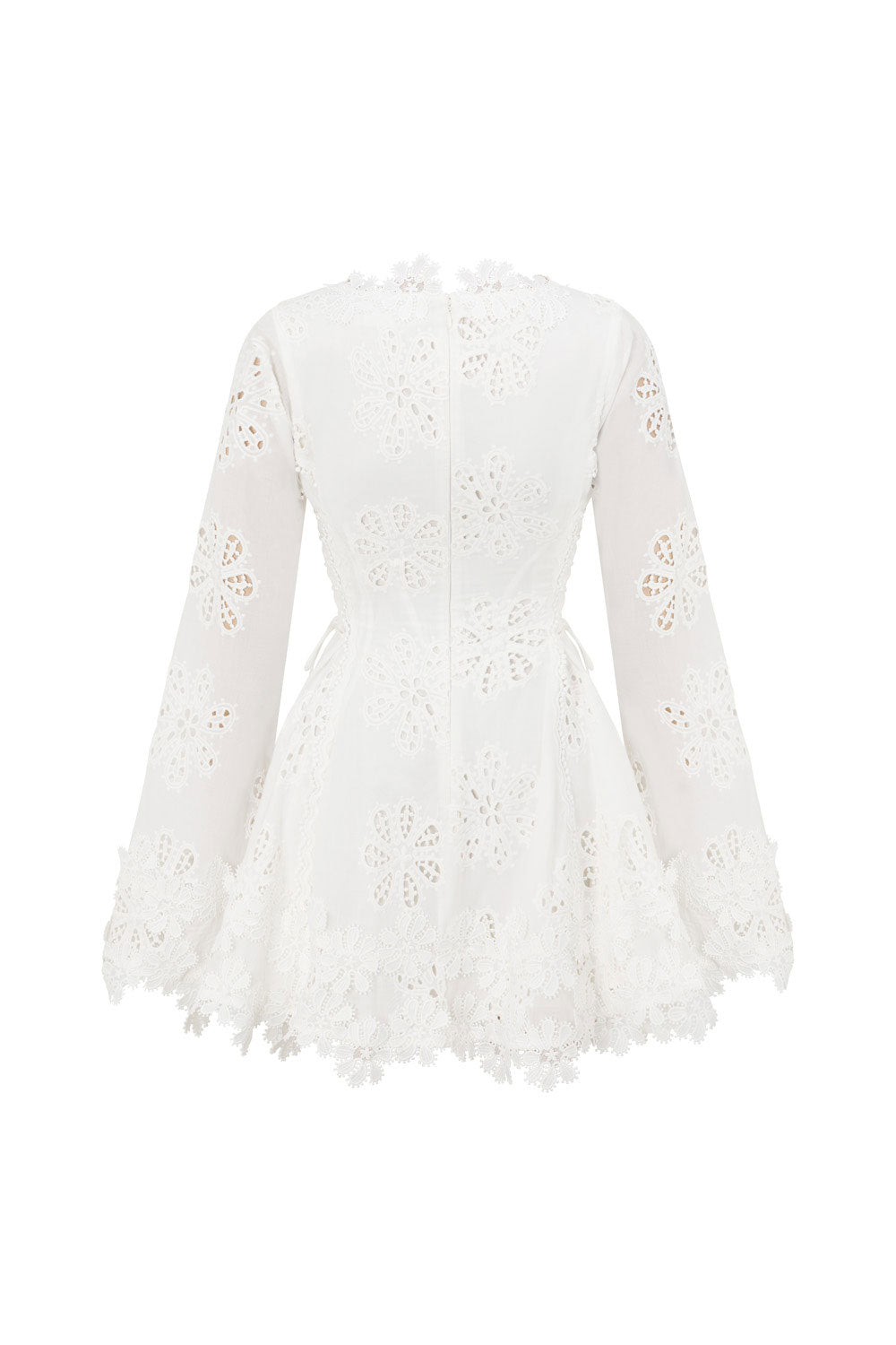Valetti Giaro | Fiene Embroidered Cotton Lace Mini Dress