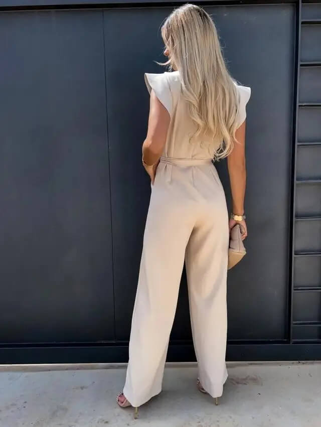 Valetti Giaro | Annabel Butterfly-Sleeve Wide-Leg Jumpsuit