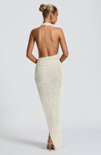 Valetti Giaro | Seraya Textured Cowl Midi Dress