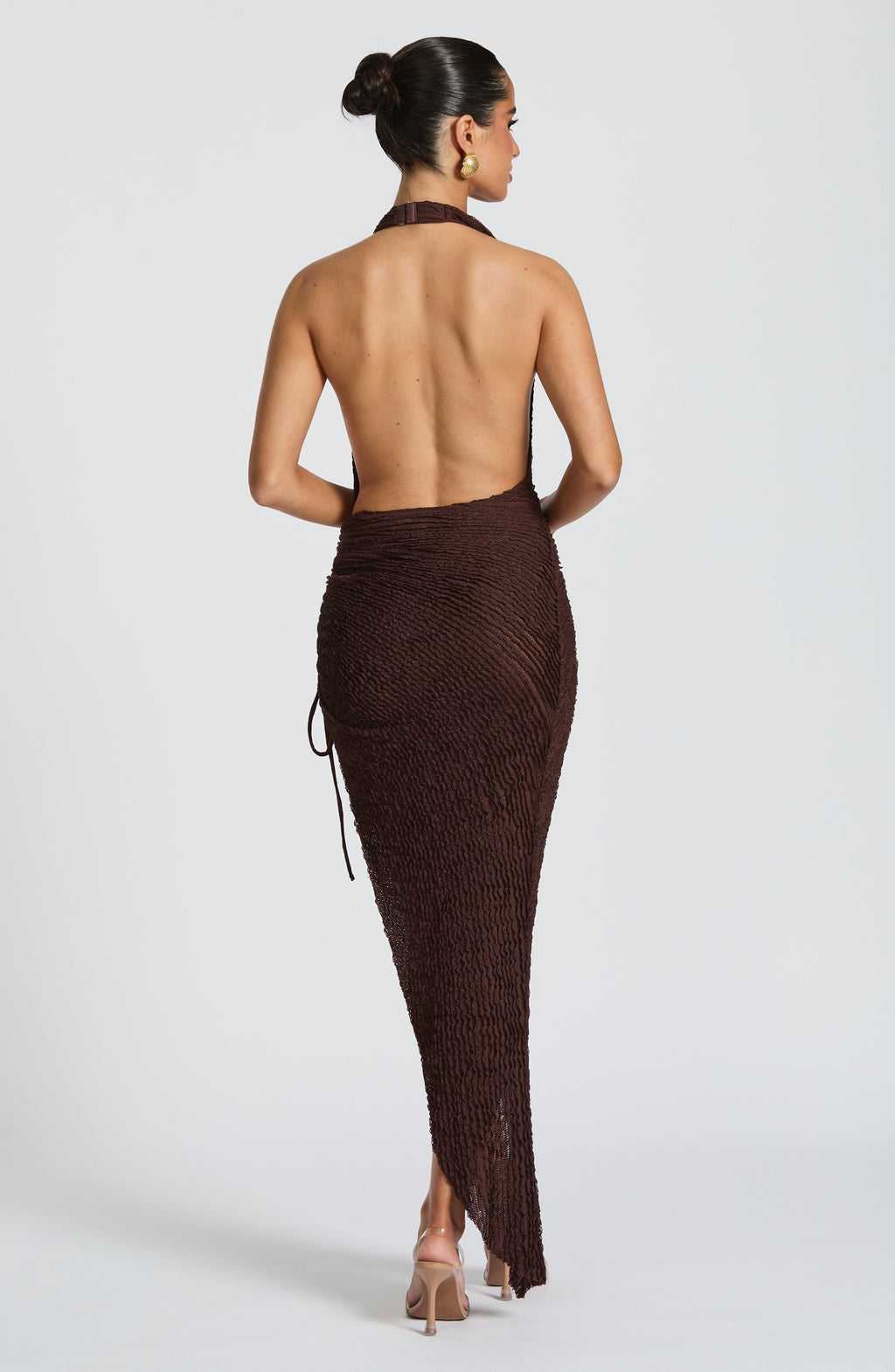 Valetti Giaro | Seraya Textured Cowl Midi Dress