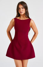 Valetti Giaro | Alira Bubble Hem Mini Dress