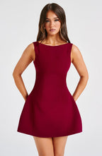 Valetti Giaro | Alira Bubble Hem Mini Dress