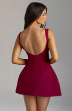 Valetti Giaro | Alira Bubble Hem Mini Dress