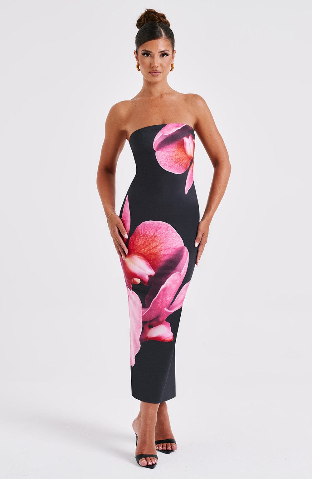 Valetti Giaro | Fiora Floral Jersey Midi Dress