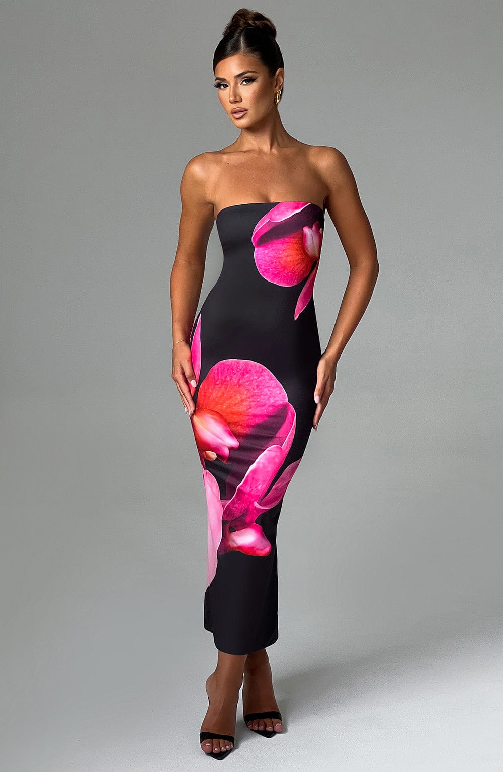 Valetti Giaro | Fiora Floral Jersey Midi Dress