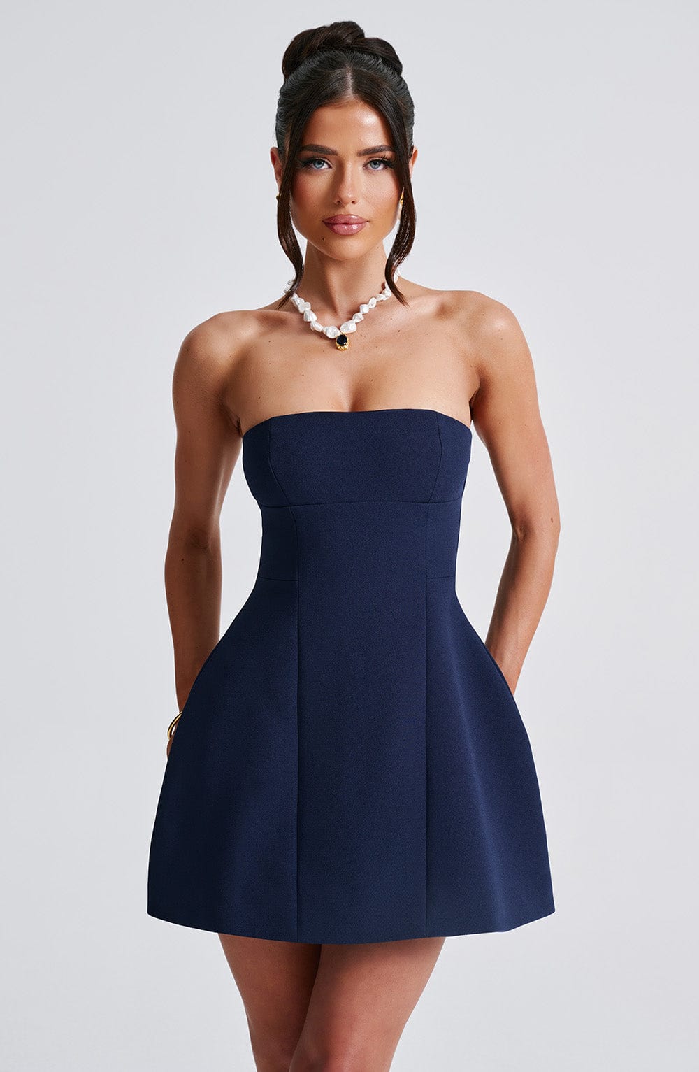 Valetti Giaro | Gaëlle Strapless Bubble Mini Dress