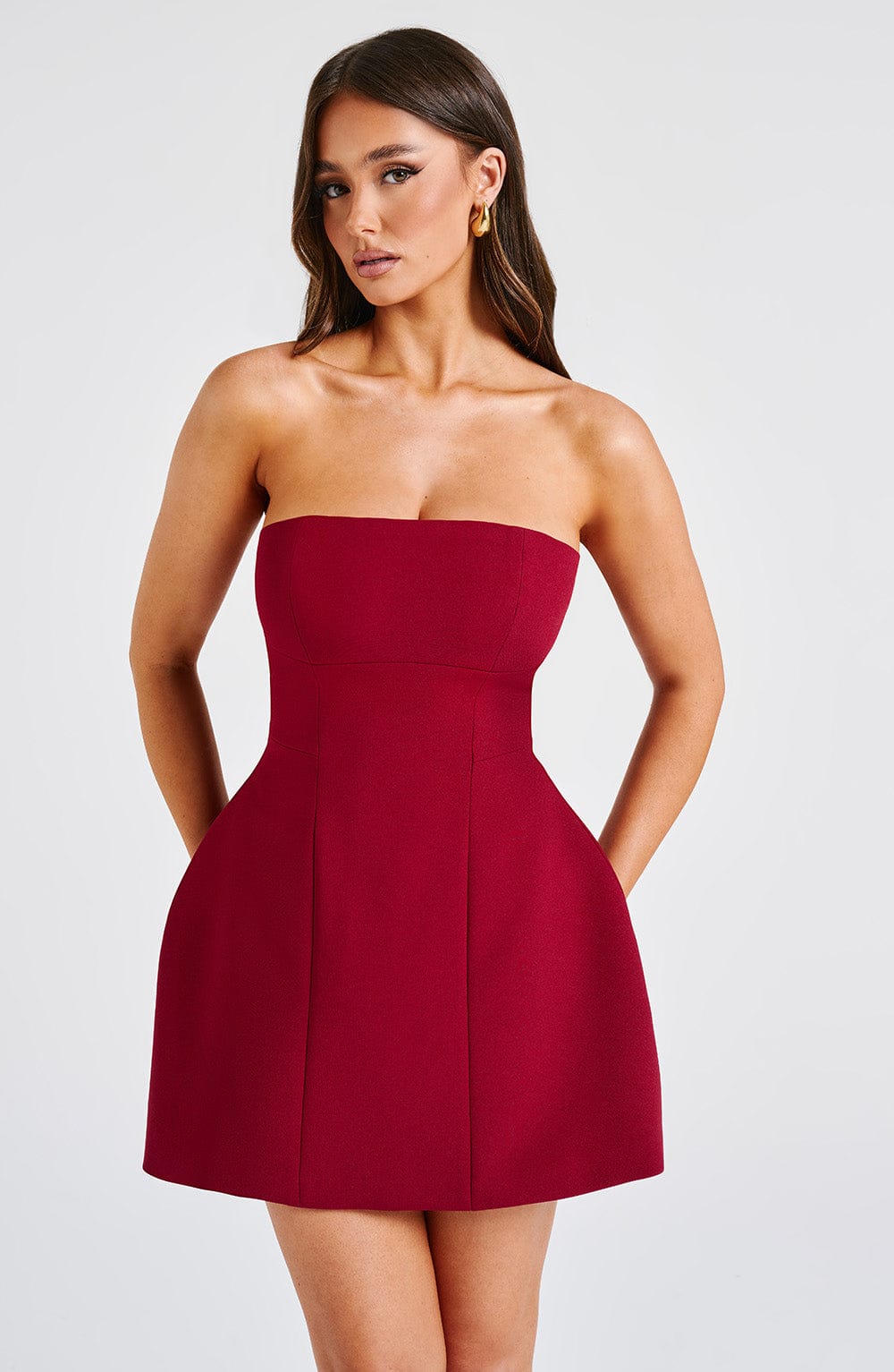 Valetti Giaro | Gaëlle Strapless Bubble Mini Dress