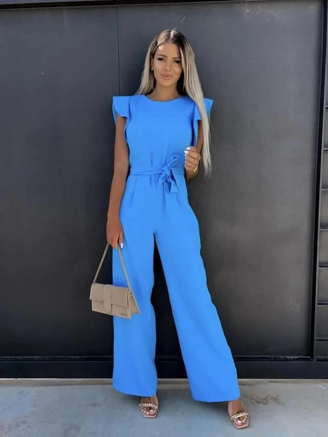 Valetti Giaro | Annabel Butterfly-Sleeve Wide-Leg Jumpsuit