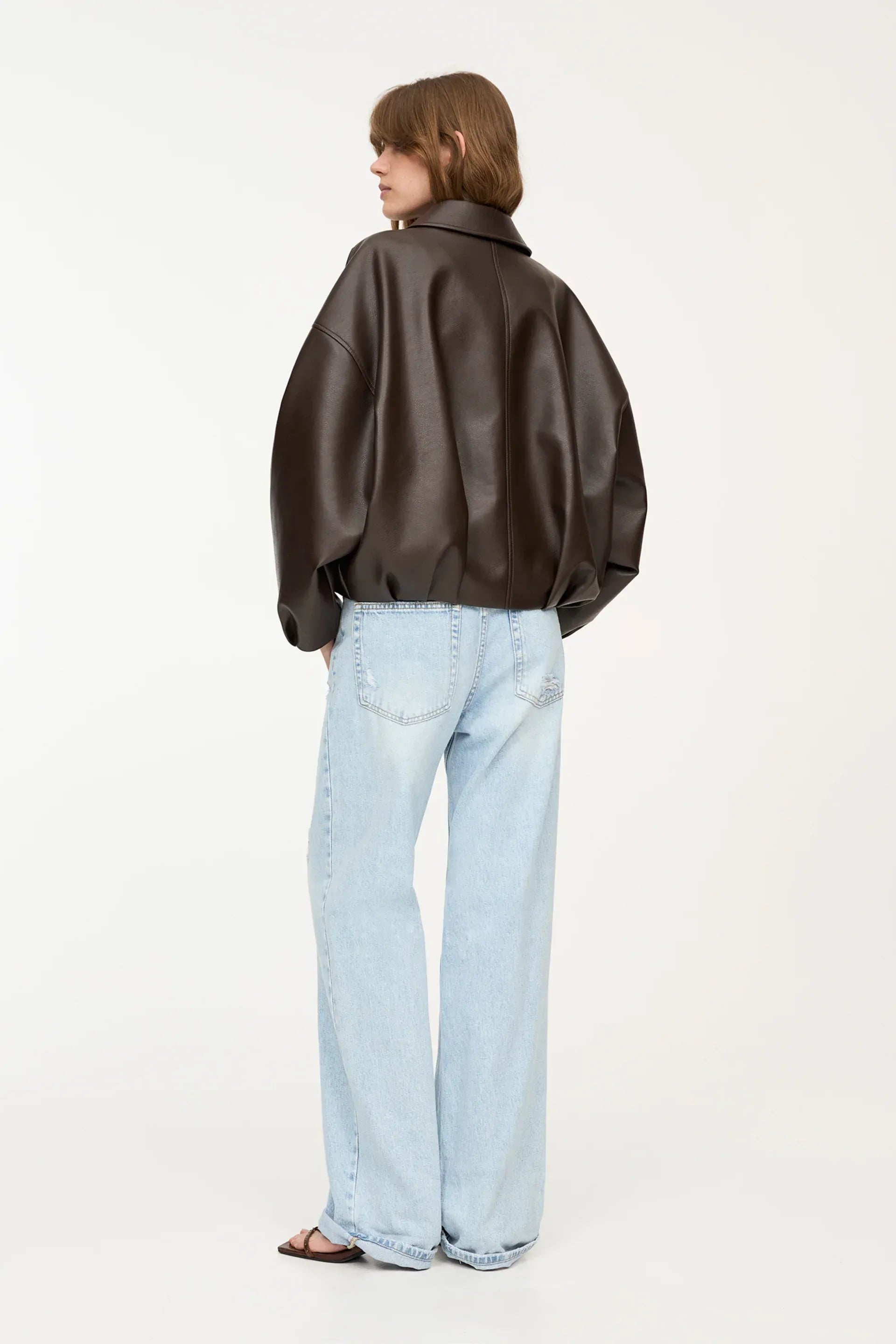Valetti Giaro | Sophia Leather Bomber Jacket