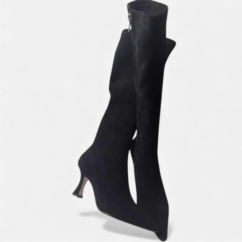 Valentina Thigh-High Suede Boots