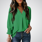 Alessia V-Neck Tunic Blouse