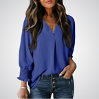 Alessia V-Neck Tunic Blouse