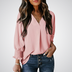 Alessia V-Neck Tunic Blouse