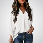Alessia V-Neck Tunic Blouse