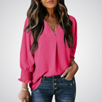 Alessia V-Neck Tunic Blouse