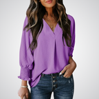 Alessia V-Neck Tunic Blouse