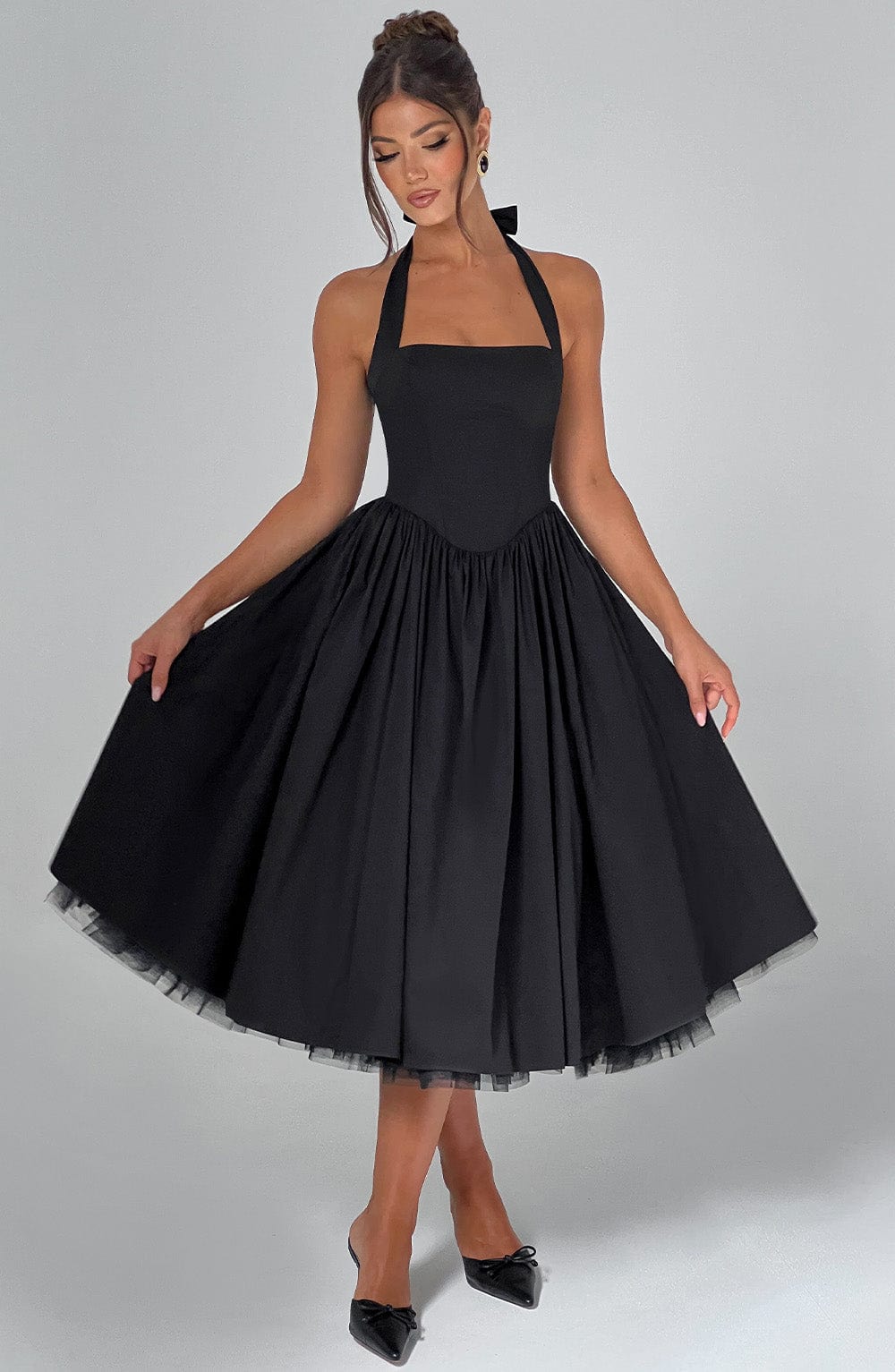 Valetti Giaro | Juliette Halter Tulle Midi Dress