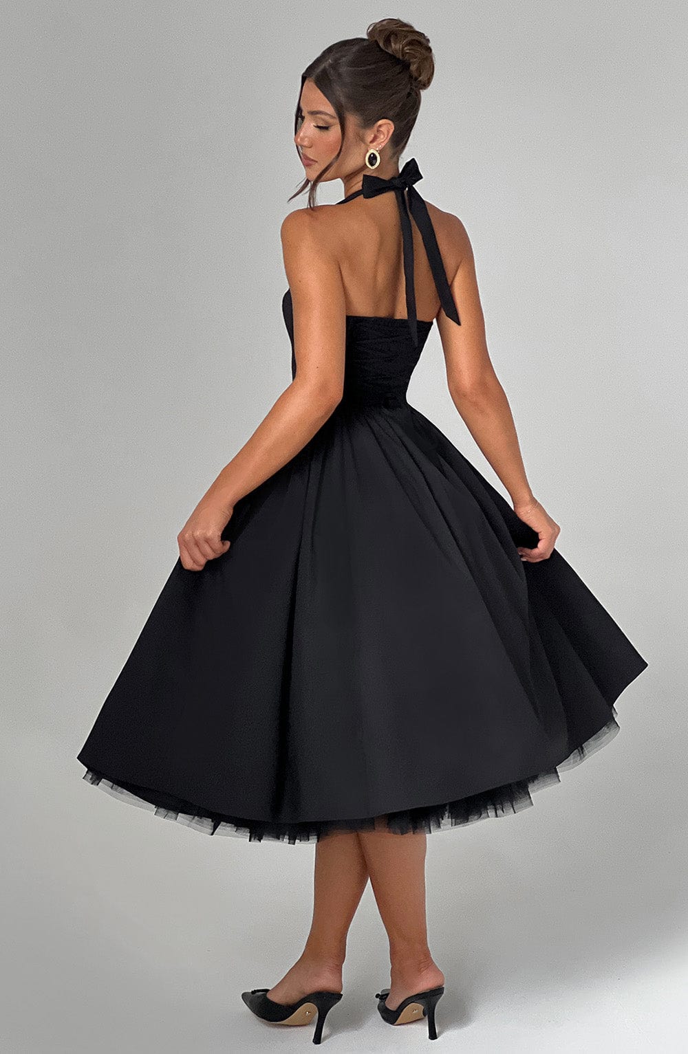 Valetti Giaro | Juliette Halter Tulle Midi Dress
